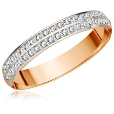 Бронницкий Ювелир Кольцо из красного золота R5119719, размер 18