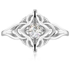 Бронницкий Ювелир Кольцо из белого золота RD65319371, размер 17.5