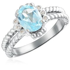 Бронницкий Ювелир Кольцо из серебра R-DRGR00742-T, размер 17