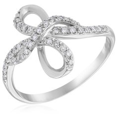 Бронницкий Ювелир Кольцо из белого золота юлW147DWA4, размер 16.5