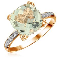 Бронницкий Ювелир Кольцо из красного золота D0001281305, размер 17.5