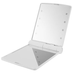 Зеркало косметическое карманное Lucia LM23 с подсветкой белый