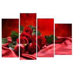 Модульная картина KARTINA style Алая роза 80х55 см