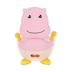 Pituso горшок Бегемотик розовый