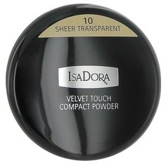 IsaDora компактная пудра Velvet touch compact powder 10 SHEER TRANSPARENT