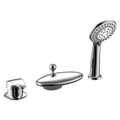Смеситель для ванны с душем Bravat Niagara F5140197CP однорычажный встраиваемый лейка в комплекте хром