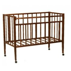 Кроватка Волжская деревообрабатывающая компания Кр1-01м (качалка) темный орех