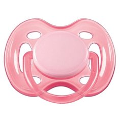 Пустышка силиконовая анатомическая Philips AVENT Freeflow SCF178/13 0-6 м (1 шт) розовый