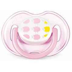 Пустышка силиконовая анатомическая Philips AVENT Freeflow SCF172/13 0-6 м (1 шт) розовый