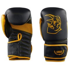 Боксерские перчатки ECOS BG-2574 черный/золотой 10 oz