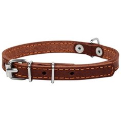 Ошейник COLLAR одинарный 0003 27-35 см коричневый