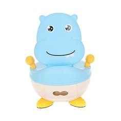 Pituso горшок Бегемотик голубой