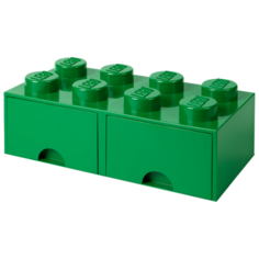 Ящик LEGO 8 knobs Brick drawer (4006) dark green