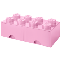 Ящик LEGO 8 knobs Brick drawer (4006) light pink