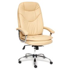 Компьютерное кресло TetChair Softy Lux для руководителя, обивка: искусственная кожа, цвет: бежевый