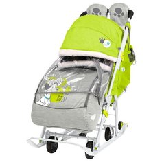 Санки-коляска Nika Disney baby 2 (DB2) с далматинцами лимонный