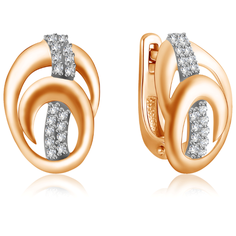 Бронницкий Ювелир Серьги из красного золота Д0268-026698