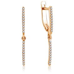 Бронницкий Ювелир Серьги из красного золота Д0268-025625