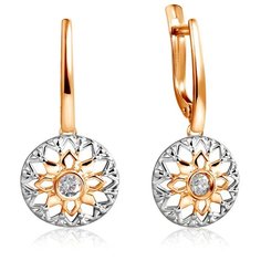 Бронницкий Ювелир Серьги из красного золота Д0268-027658