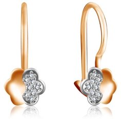 Бронницкий Ювелир Серьги из красного золота Д0268-026311