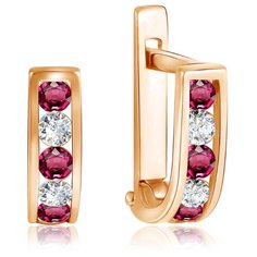 Бронницкий Ювелир Серьги из красного золота Д0268-021871