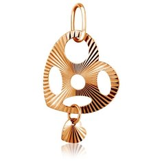 Бронницкий Ювелир Подвеска из красного золота Д0268-034114