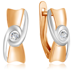 Бронницкий Ювелир Серьги из красного золота Д0268-026764