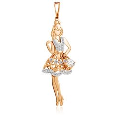 Бронницкий Ювелир Подвеска из красного золота Д0268-035317