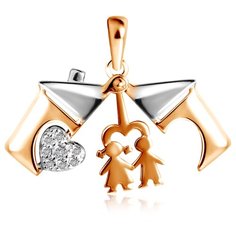 Бронницкий Ювелир Подвеска из красного золота Д0268-035288