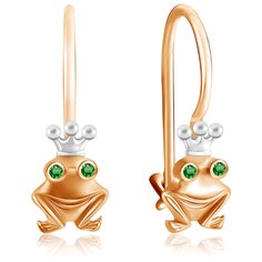 Бронницкий Ювелир Серьги из красного золота Д0268-020972