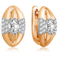 Бронницкий Ювелир Серьги из красного золота Д0268-026601