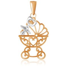 Бронницкий Ювелир Подвеска из красного золота Д0268-035111