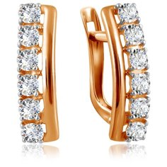 Бронницкий Ювелир Серьги из красного золота Д0268-027146