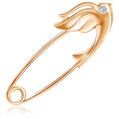 Бронницкий Ювелир Брошь из красного золота Д0268-040177