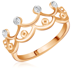 Бронницкий Ювелир Кольцо из красного золота Д0268-016772, размер 14