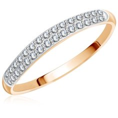 Бронницкий Ювелир Кольцо из красного золота Д0268-017149, размер 17.5