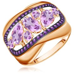 Бронницкий Ювелир Кольцо из красного золота Д0268-714570, размер 18