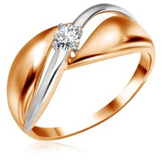 Бронницкий Ювелир Кольцо из красного золота Д0268-016765, размер 16