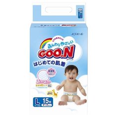 Goo.N подгузники L (9-14 кг) 15 шт. Goon