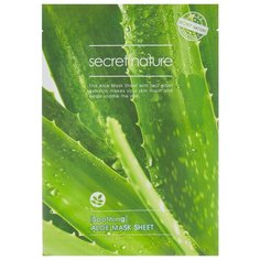 Secret Nature Смягчающая тканевая маска для лица с экстрактом алоэ, 25 г