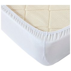 Простыня Текс-Дизайн трикотажная на резинке 120 х 200 белый