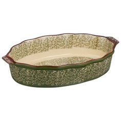 Форма для запекания керамическая Attribute Verde ABK106 (39х24х8 см) зеленый/белый