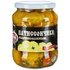 Патиссончики маринованные отборные Скатерть-самобранка стеклянная банка 720 г 720 мл