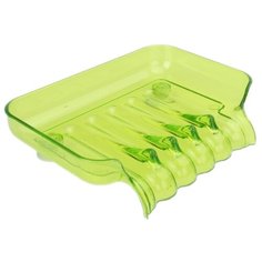 Мыльница FidgetGo на присосках со сливом зеленый