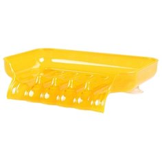 Мыльница FidgetGo на присосках со сливом оранжевый