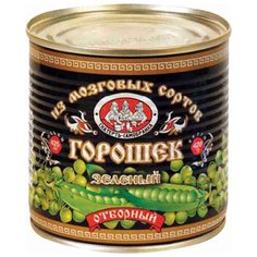 Горошек зеленый Скатерть-самобранка из мозговых сортов, жестяная банка 425 мл