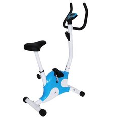 Вертикальный велотренажер DFC B210 белый/голубой