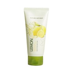 NATURE REPUBLIC пилинг-гель для лица Lemon Real nature peeling gel wash 120 мл