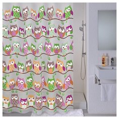 Штора для ванной Milardo 530V180M11 180x180 Cheeky owls