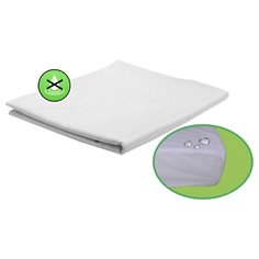 Наматрасник SN-TEXTILE Мулетон Аквастоп с бортами (80х160 см) белый